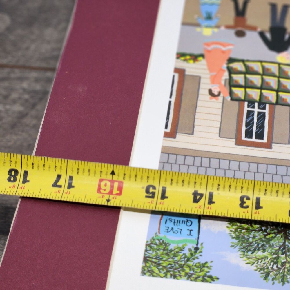 Cate Mandigo Cape Quilt Club 785/1000 Limited Edition Print Signed 1986 No Frame - Picture 7 of 8